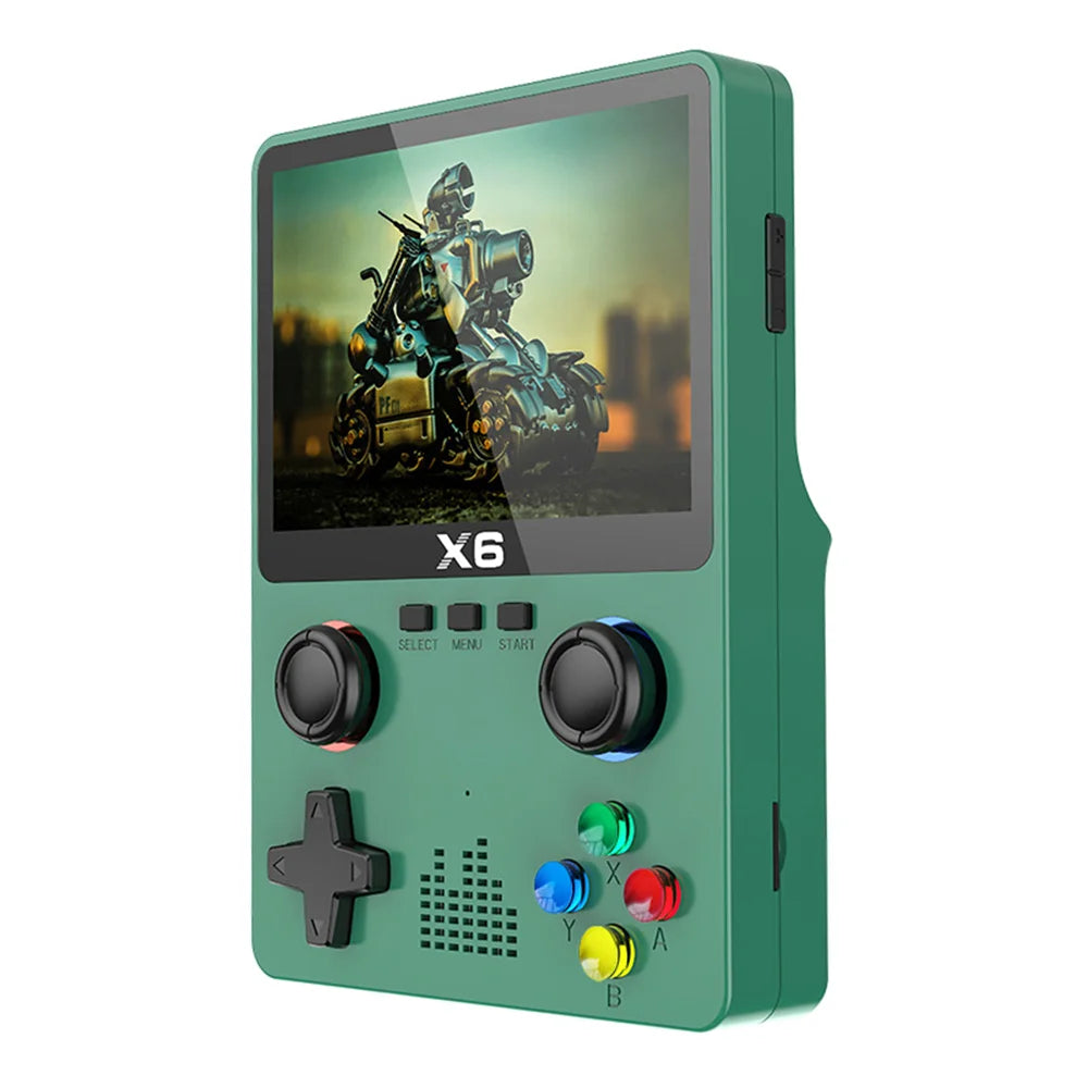 D007 Plus / X6 – Console Portátil Retro com Tela IPS de 3.5", Mais de 10.000 Jogos e Dois Joysticks