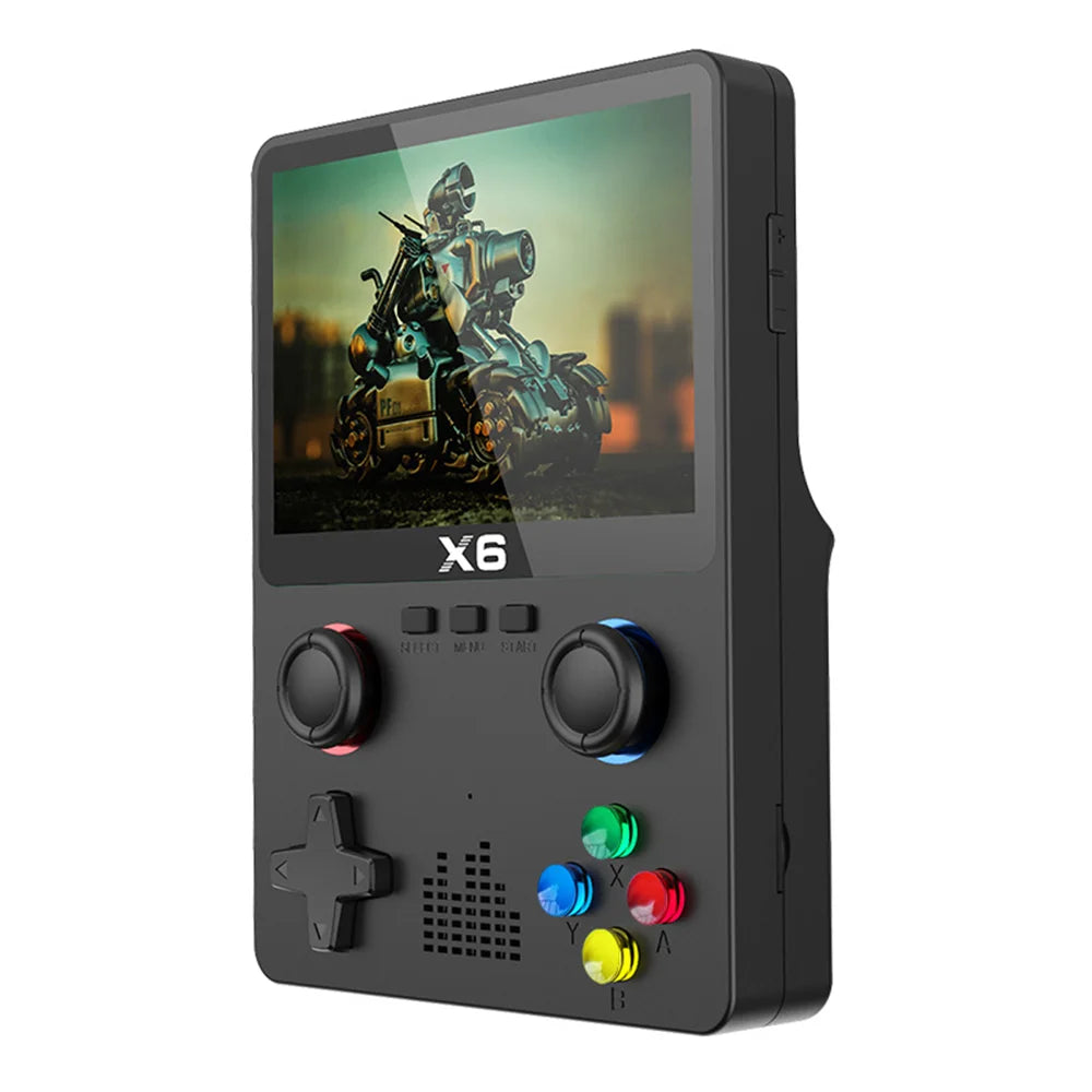 D007 Plus / X6 – Console Portátil Retro com Tela IPS de 3.5", Mais de 10.000 Jogos e Dois Joysticks