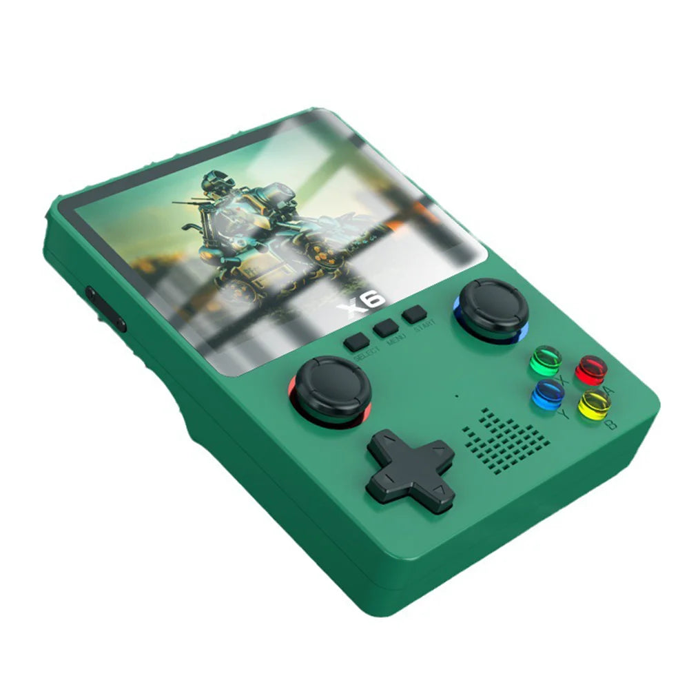 D007 Plus / X6 – Console Portátil Retro com Tela IPS de 3.5", Mais de 10.000 Jogos e Dois Joysticks