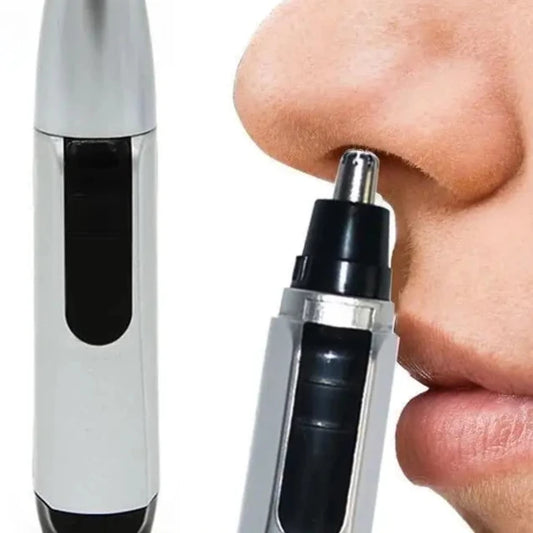 Removedor de Pelos Elétrico Portátil para Nariz, Orelhas e Rosto | Depilador Facial Compacto e Prático