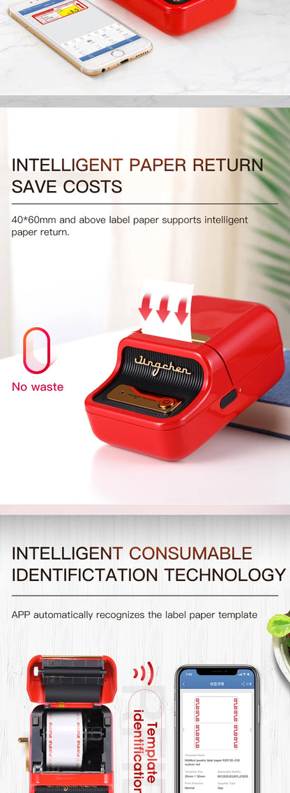 Niimbot B21 Mini Impressora Térmica Portátil de Etiquetas – Impressora de Adesivos Compacta para Casa e Escritório, Conectividade via Smartphone – Novo Modelo