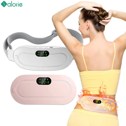 Cinto de Aquecimento Elétrico com Massageador – Alívio para Cólica Menstrual e Dores Abdominais