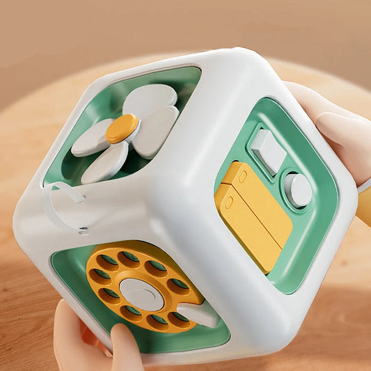 Cubo 6 em 1 Montessori Brinquedos Educativos Sensoriais