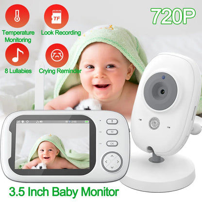 Monitor de Bebê Sem Fio 3.5" Cdycam | Visão Noturna, Áudio Bidirecional, Monitoramento de Temperatura | Segurança e Conforto para Seu Bebê