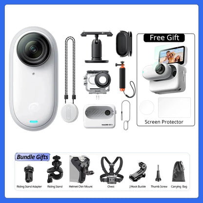 Insta360 GO 3S – Nova Geração da Mini Câmera de Ação 4K para Vlog, Esportes e Vídeos Hands-Free