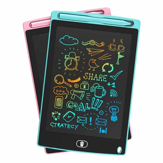 Tablet de Escrita LCD 4.4"/8.5" - Quadro de Desenho Infantil e Brinquedo Educativo  Estimule a criatividade e o aprendizado das crianças com o Tablet de Escrita LCD 4.4" ou 8.5"