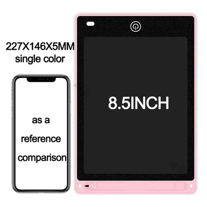 Tablet de Escrita LCD 4.4"/8.5" - Quadro de Desenho Infantil e Brinquedo Educativo  Estimule a criatividade e o aprendizado das crianças com o Tablet de Escrita LCD 4.4" ou 8.5"