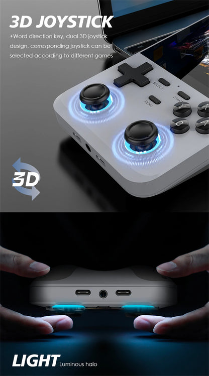 D007 Plus / X6 – Console Portátil Retro com Tela IPS de 3.5", Mais de 10.000 Jogos e Dois Joysticks
