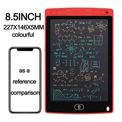 Tablet de Escrita LCD 4.4"/8.5" - Quadro de Desenho Infantil e Brinquedo Educativo  Estimule a criatividade e o aprendizado das crianças com o Tablet de Escrita LCD 4.4" ou 8.5"