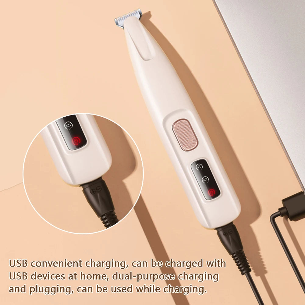 Aparador de Unhas para Cães e Gatos com Luz LED – Cortador de Unhas Recarregável e Sem Fio para Pets, Ferramenta de Cuidados e Higiene