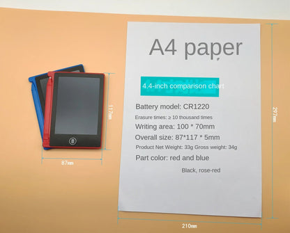 Tablet de Escrita LCD 4.4"/8.5" - Quadro de Desenho Infantil e Brinquedo Educativo  Estimule a criatividade e o aprendizado das crianças com o Tablet de Escrita LCD 4.4" ou 8.5"