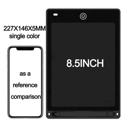 Tablet de Escrita LCD 4.4"/8.5" - Quadro de Desenho Infantil e Brinquedo Educativo  Estimule a criatividade e o aprendizado das crianças com o Tablet de Escrita LCD 4.4" ou 8.5"