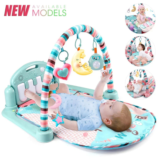 Tapete de Atividades Musical para Bebês | Tapete de Correr, Piano, Brinquedo Educativo 0-36 Meses