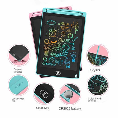 Tablet de Escrita LCD 4.4"/8.5" - Quadro de Desenho Infantil e Brinquedo Educativo  Estimule a criatividade e o aprendizado das crianças com o Tablet de Escrita LCD 4.4" ou 8.5"