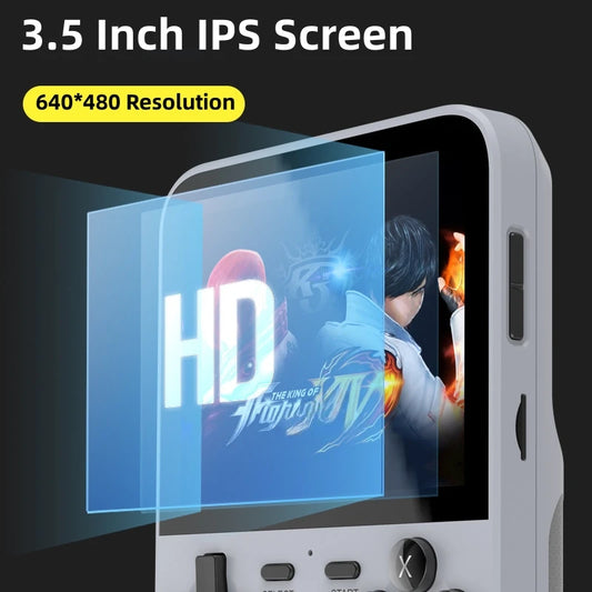 D007 Plus / X6 – Console Portátil Retro com Tela IPS de 3.5", Mais de 10.000 Jogos e Dois Joysticks