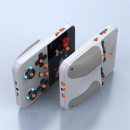 D007 Plus / X6 – Console Portátil Retro com Tela IPS de 3.5", Mais de 10.000 Jogos e Dois Joysticks