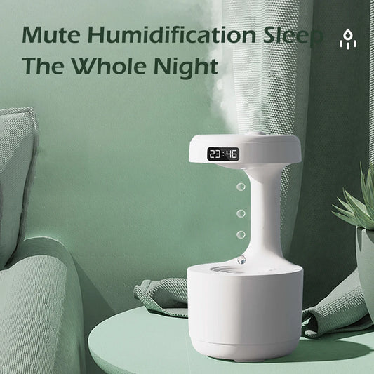 UMIDIFICADOR ULTRASSONICO DE NEVOA ANTIGRAVIDADE COM GOTAS DE AGUA