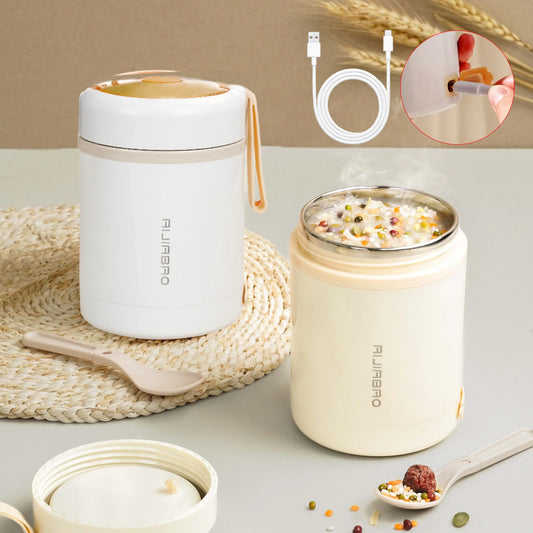 Contêiner Aquecedor Térmico Elétrico USB de 600ML Portátil