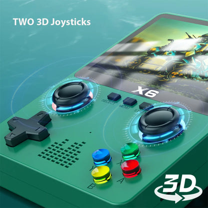 D007 Plus / X6 – Console Portátil Retro com Tela IPS de 3.5", Mais de 10.000 Jogos e Dois Joysticks