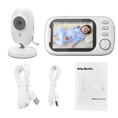 Monitor de Bebê Sem Fio 3.5" Cdycam | Visão Noturna, Áudio Bidirecional, Monitoramento de Temperatura | Segurança e Conforto para Seu Bebê