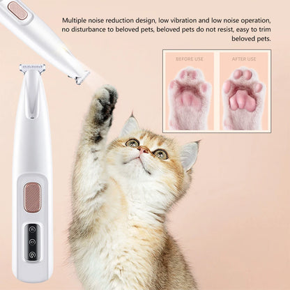 Aparador de Unhas para Cães e Gatos com Luz LED – Cortador de Unhas Recarregável e Sem Fio para Pets, Ferramenta de Cuidados e Higiene