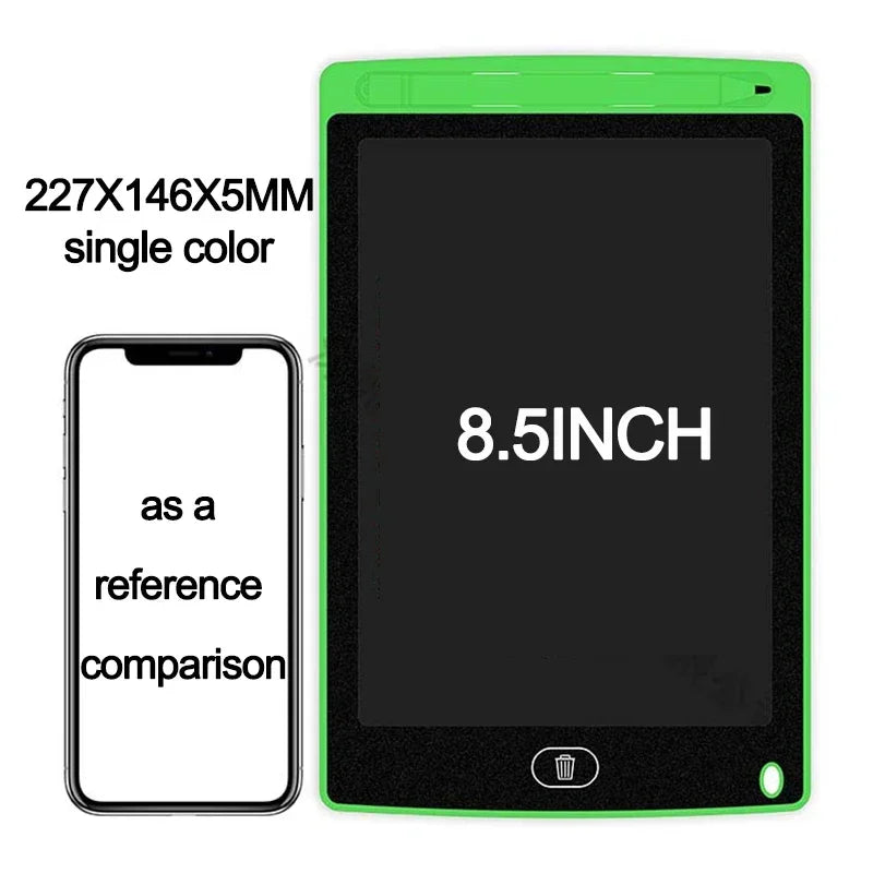 Tablet de Escrita LCD 4.4"/8.5" - Quadro de Desenho Infantil e Brinquedo Educativo  Estimule a criatividade e o aprendizado das crianças com o Tablet de Escrita LCD 4.4" ou 8.5"