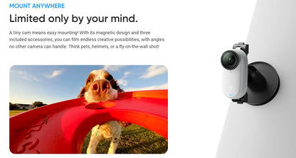 Insta360 GO 3S – Nova Geração da Mini Câmera de Ação 4K para Vlog, Esportes e Vídeos Hands-Free