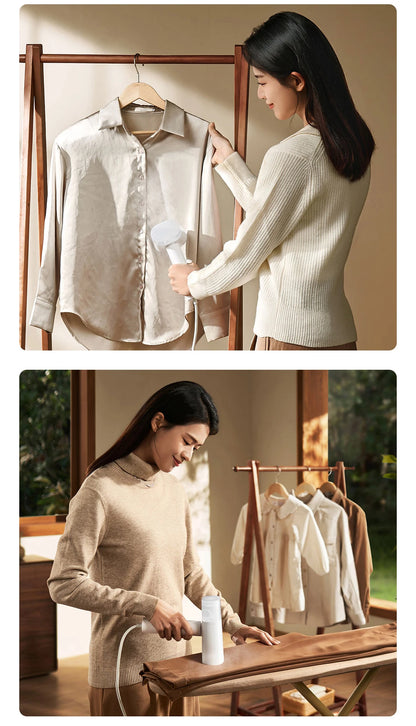 Vaporizador Portátil Xiaomi Mijia Garment Steamer 2 – Passadeira a Vapor Dobrável e Multifuncional com Limpeza Antí-ácaros